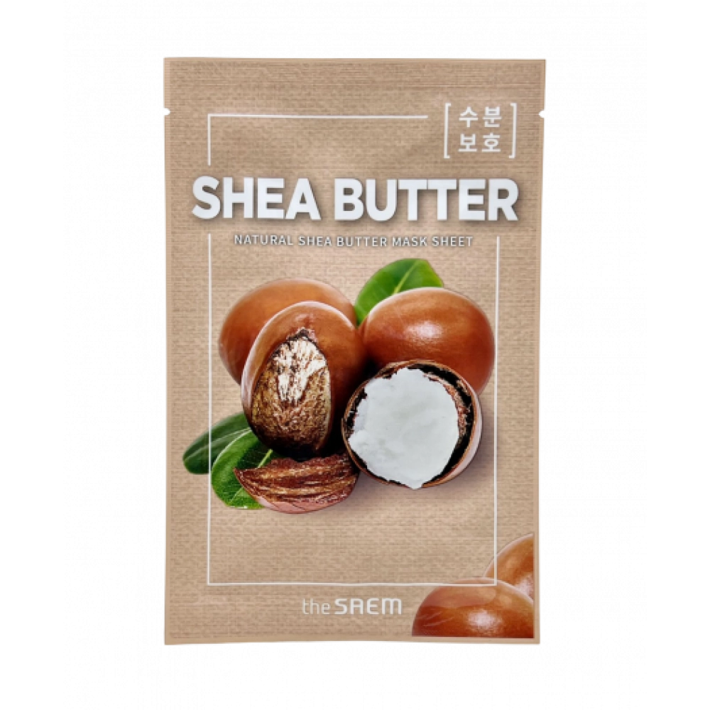 THE SAEM , Маска для лица тканевая ЭКСТРАКТ МАСЛА ШИ Natural Shea Butter Mask Sheet, 21 мл